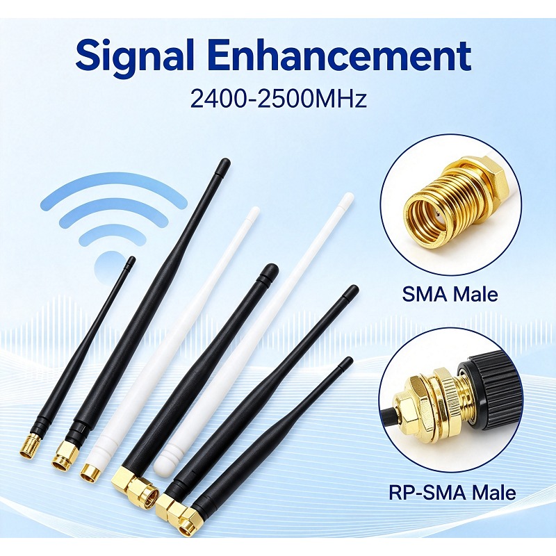 Antenna 2.4Ghz - Antena WiFi 6DBI 2.4GHz Dobrável Tipo