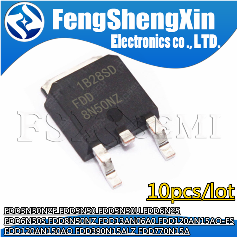 Perfboard - 10pcs FDD5N50NZF FDD5N50 FDD5N50U FDD6N25 FDD6N50S