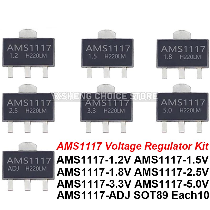 Ams1117 Module - 70 PCS = 7 tipos *