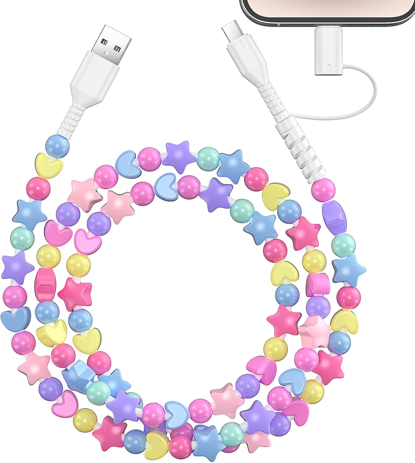 Usb C Cable - Cabo de carregamento de contas, cabo