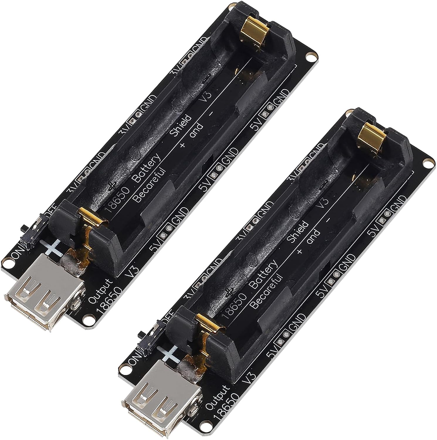 Esp32 Battery Holder Lipo - Suporte para 2 Baterias 18650 com