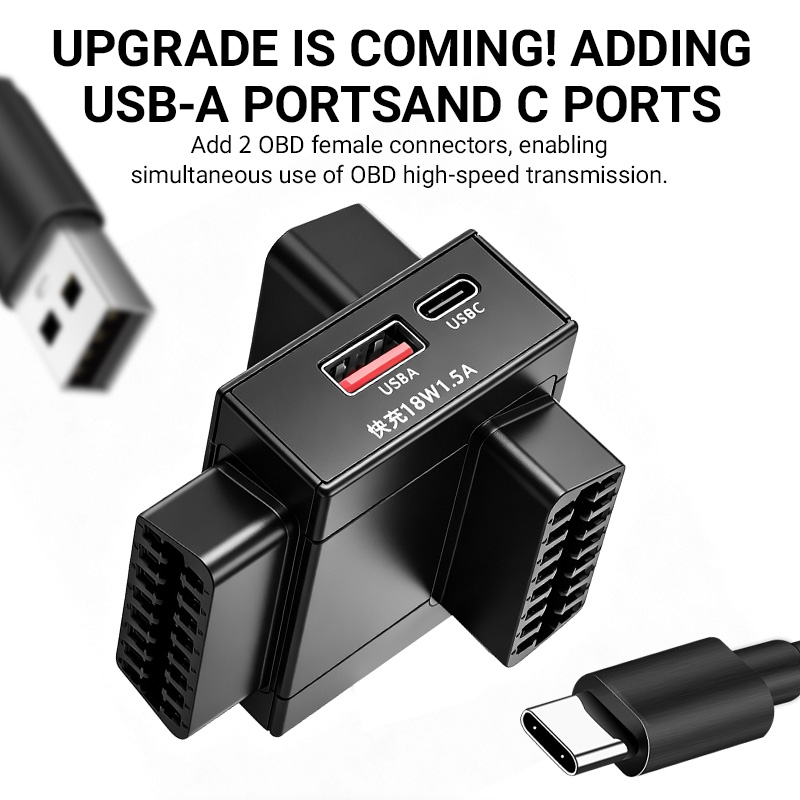 Adaptador divisor OBD2, 1 para - Usb C Cable avaliação e preço