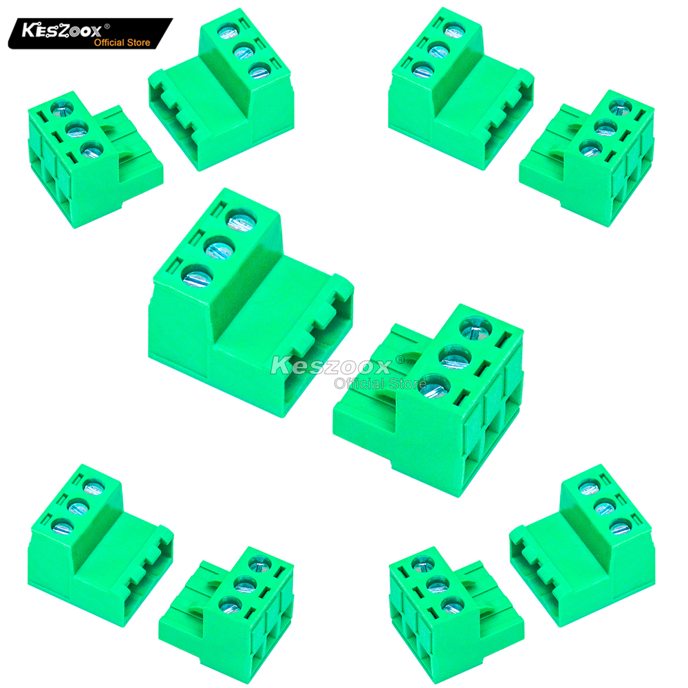 Keszoox 5 conjuntos de 5,08 mm - Screw Terminal Block avaliação e preço