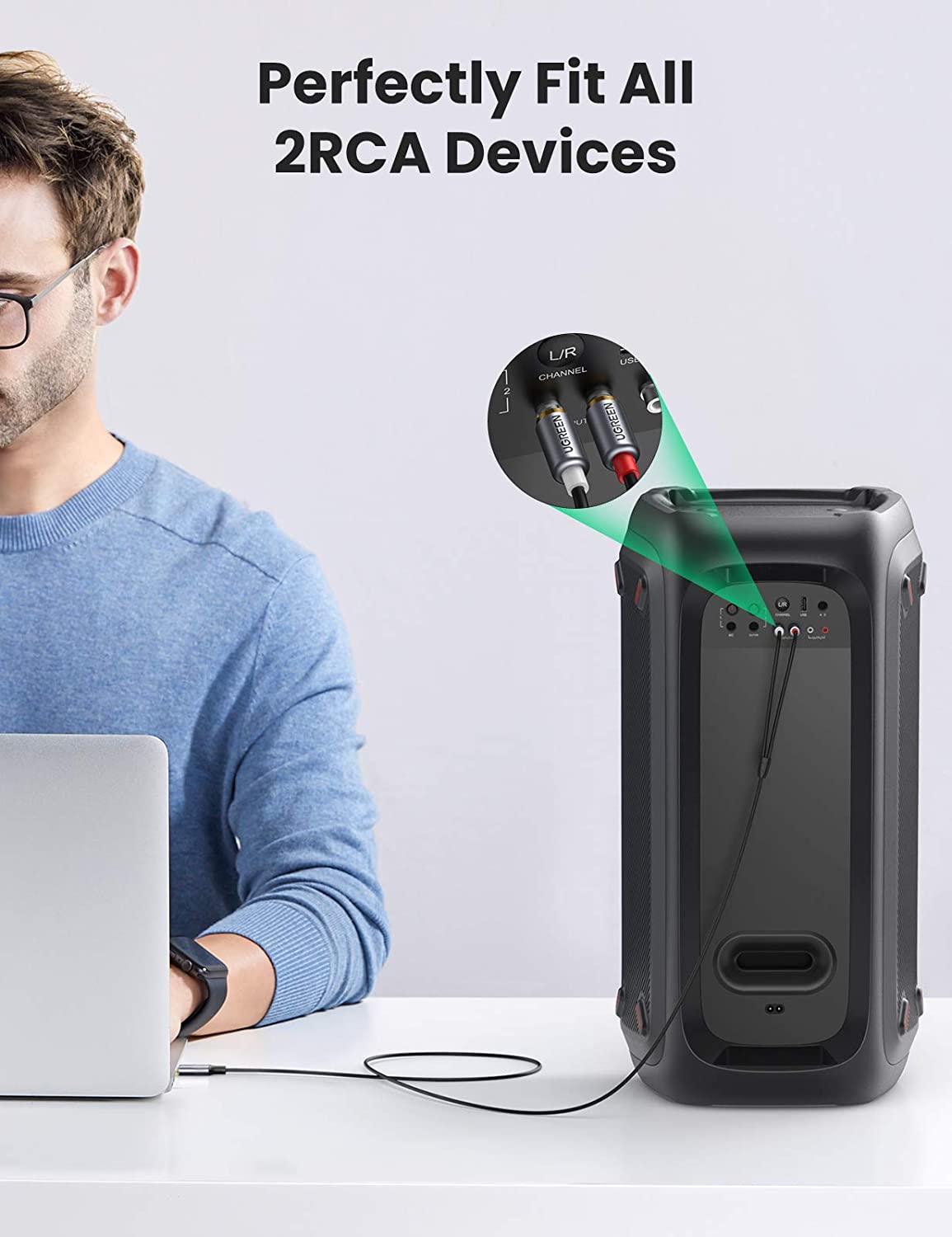 Cabo de áudio UGREEN USB-C par - Usb C Cable avaliação e preço