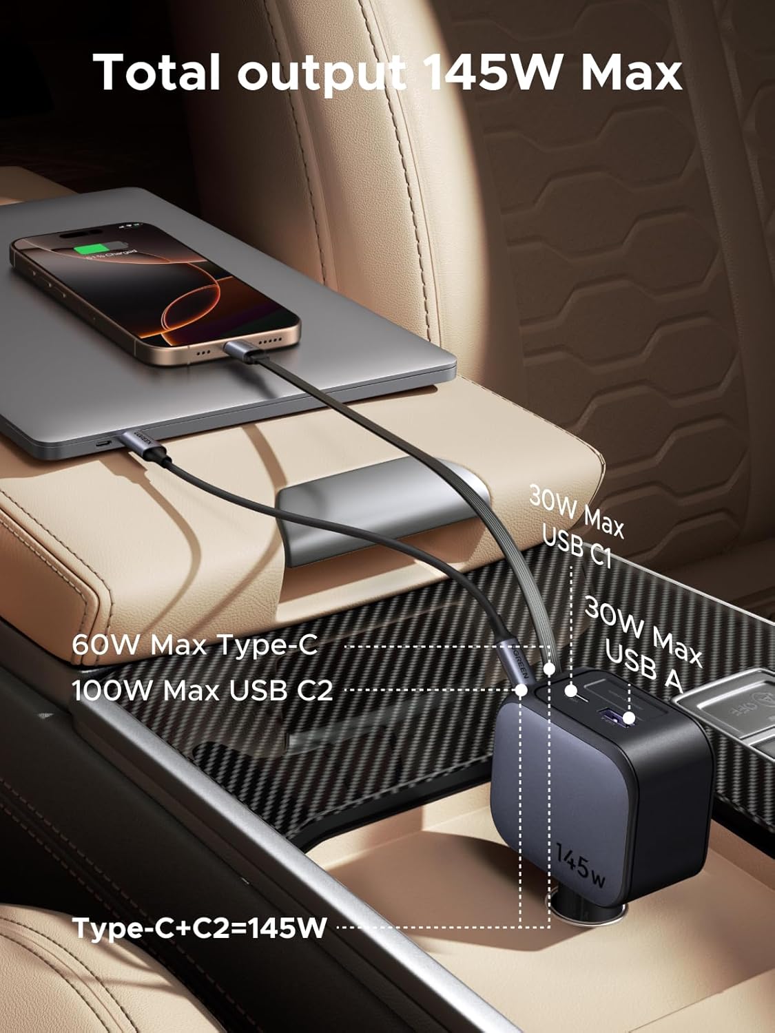 Carregador de carro retrátil U - Usb C Cable avaliação e preço