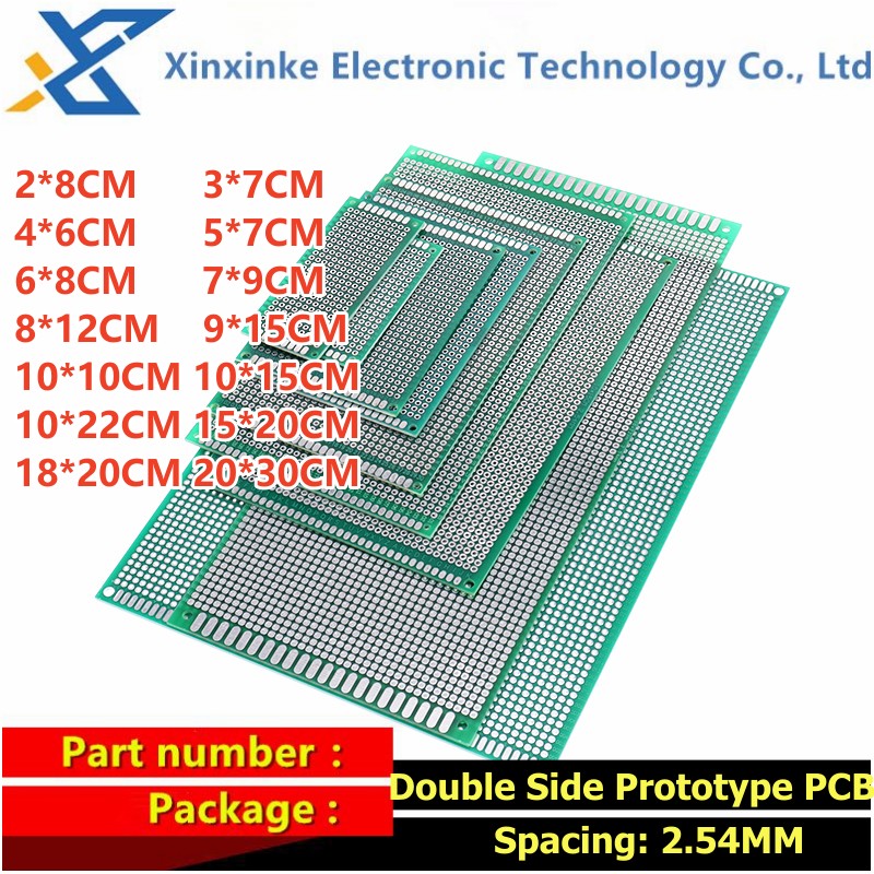 5 peças 2.54mm 7*9cm 3cm * 7cm - Pcb Prototyping Board avaliação e preço