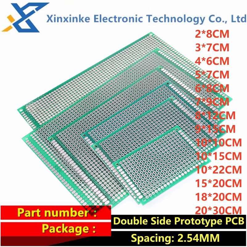 5 peças 2.54mm 7*9cm 3cm * 7cm - Pcb Prototyping Board avaliação e preço