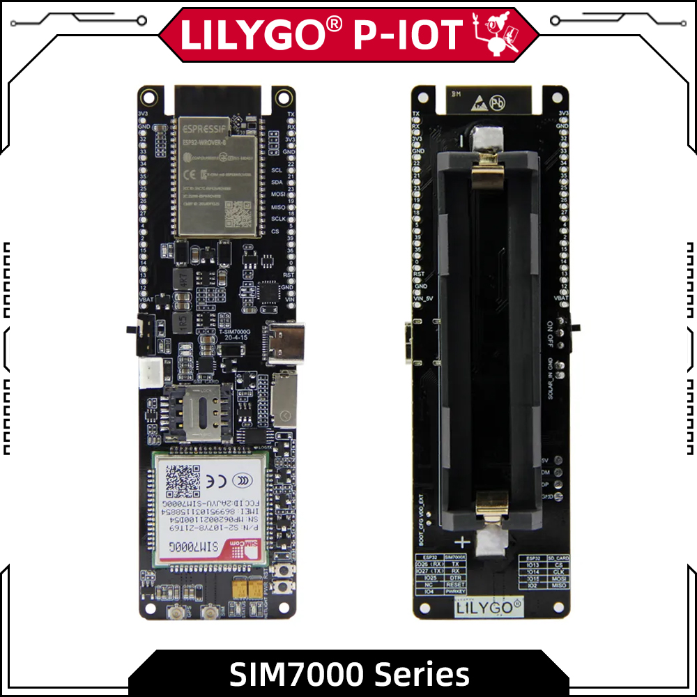 LILYGO® TTGO T-SIM7000G ESP32  - Esp32 Battery Holder Lipo avaliação e preço