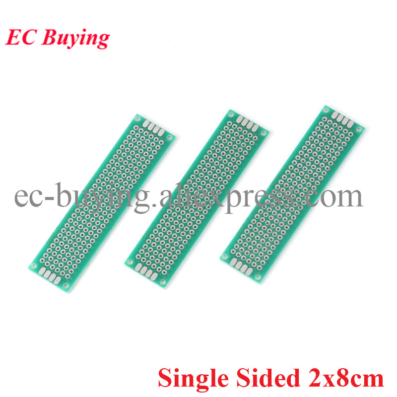 10 pçs/lote 2x8cm protótipo de - Pcb Prototyping Board avaliação e preço