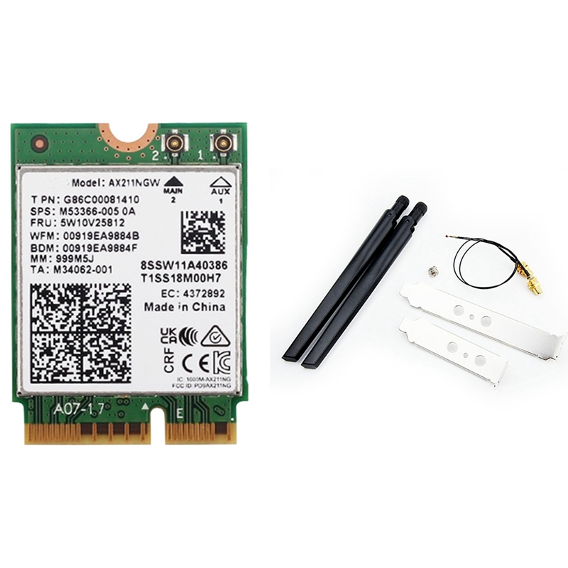 Placa de Rede Sem Fio AX211NGW - Antenna 2.4Ghz avaliação e preço